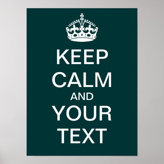 Créez Votre Propre Poster "Keep Calm & Carry On" ! (Devant)