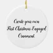 Créez votre propre premier ornement de Noël engagé (Dos)