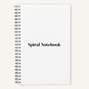 Créez votre propre premium Cahier à spirale 5.5"