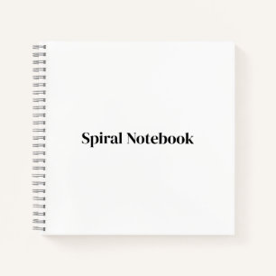 Créez votre propre premium Cahier à spirale 8,5"