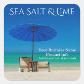 Créez votre propre produit Étiquette Beach Thème (Devant)