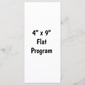 Créez votre propre programme plat 10 x 23 cm (Dos)