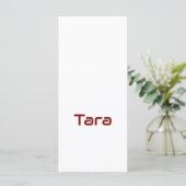 Créez votre propre programme plat 4" x 9" (Debout devant)