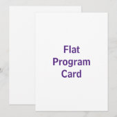 Créez votre propre programme plat 5,5" x 7,5" (Devant / Derrière)