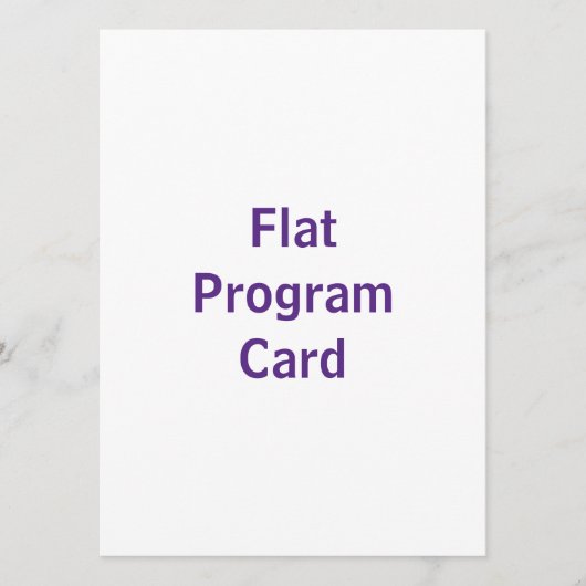 Créez votre propre programme plat 5,5" x 7,5" (Devant)