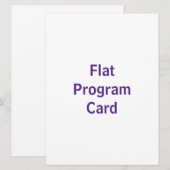 Créez votre propre programme plat 6,5" x 8,75" (Devant / Derrière)