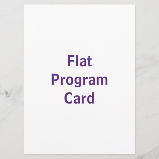 Créez votre propre programme plat 6,5" x 8,75" (Devant)