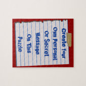 Créez votre propre puzzle de message (Horizontal)