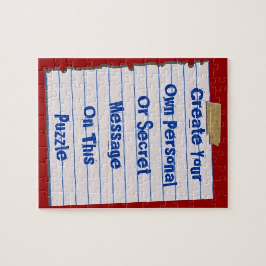 Créez votre propre puzzle de message (Horizontal)