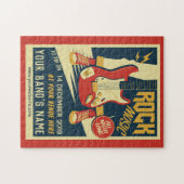 Créez votre propre puzzle de musique Retro Rock (Horizontal)