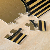 Créez votre propre puzzle d'or noir avec du texte  (Côté)