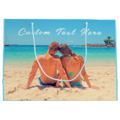 Créez votre propre sac cadeau photo avec texte per (Dos)