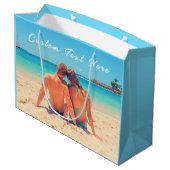 Créez votre propre sac cadeau photo avec texte per (Dos Angle)