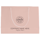 Créez Votre Propre Sac Rose Pâle Marqué (Dos)