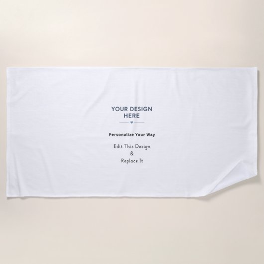 Créez Votre Propre Serviette de Plage (Devant)