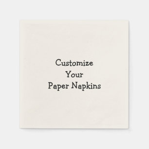 Créez votre propre serviette en papier écru pour c