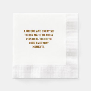 Créez votre propre serviette en papier pour cockta