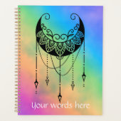 Créez votre propre silhouette de lune florale de B (Devant)