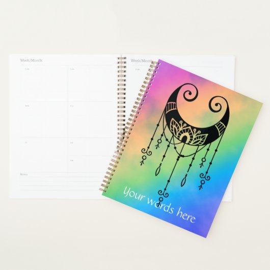 Créez votre propre silhouette de lune mystique Boh (Devant avec enveloppe)