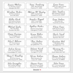 Créez votre propre Sticker d'adresse invité Mariag