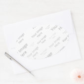 Créez votre propre Sticker Oval Matte personnalisé (Enveloppe)