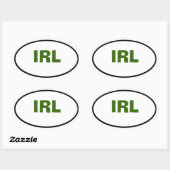 Créez Votre Propre Sticker Oval Zazzle Avec Une Bo (Feuille)