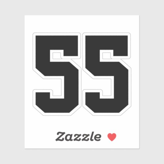 Créez votre propre Sticker pour numéros Jersey (Feuille)