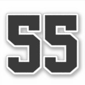 Créez votre propre Sticker pour numéros Jersey (Devant)