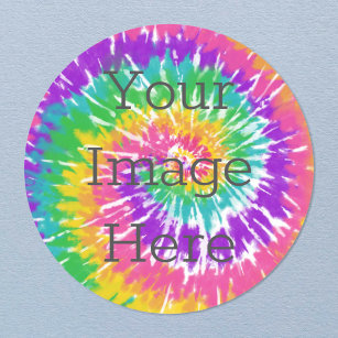 Créez votre propre Sticker rond à teinture classiq