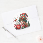 Créez votre propre Sticker rond classique d'elfe (Enveloppe)