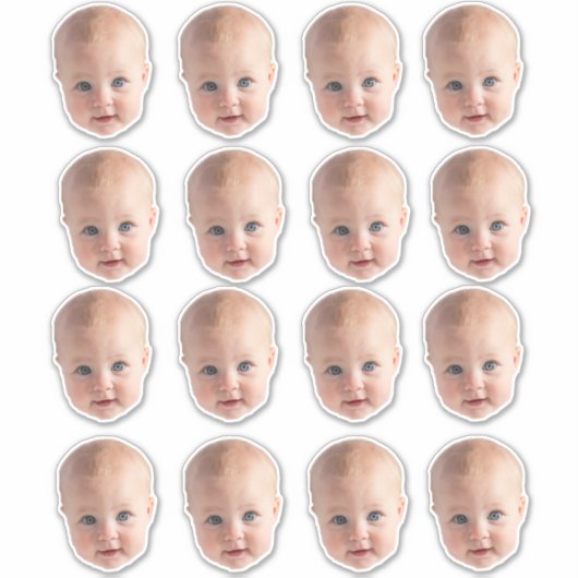 Créez votre propre Sticker Visage Bébé (Devant)