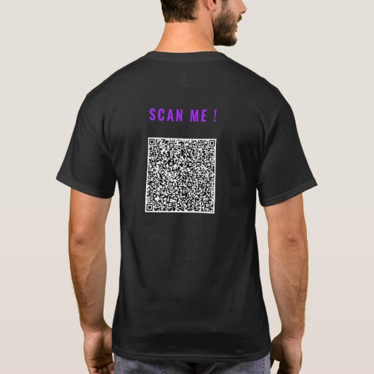 Créez votre propre T-shirt Code QR - Exemple (Dos)