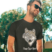 Créez votre propre T-shirt Loup gris