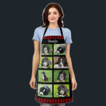 Créez votre propre tablier de collage photo de fam<br><div class="desc">Créez votre propre nom de collage photo de famille,  à damiers motif,  Apron Vous pouvez le personnaliser et ajouter vos plus belles photos et nom.</div>