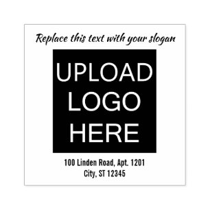 Créez votre propre tampon de logo slogan adresse é