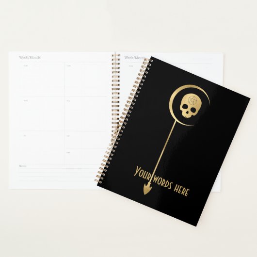 Créez votre propre tarot de mort d'arcane d'or (Devant avec enveloppe)