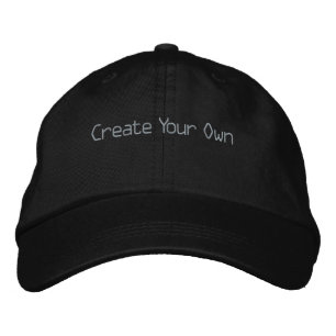 Créez votre propre texte Casquettes couleur noire