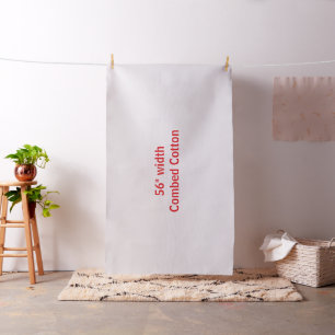 Créez votre propre tissu en coton peigné