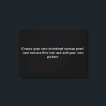 Créez votre propre toile étirée<br><div class="desc">Sissy Pesticide, "the Tart of Pop" Dans la veine de Shock Rockers (un mec bizarre avec un surnom de fille) vient le peintre d'horreur Sissy Pesticide! L'oeuvre de Sissy est inspirée par les pilules et l'alcool, la grande musique, les films d'horreur, le crime vintage, la coquine risquée, avec un fil...</div>