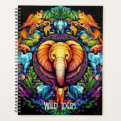 Créez votre propre totem d'éléphant coloré Mandala (Devant)