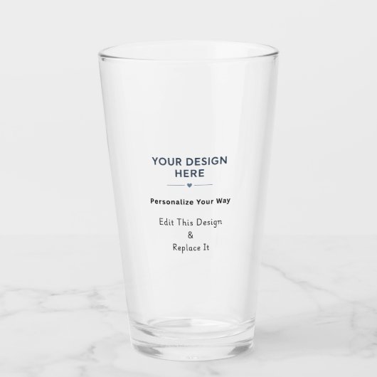 Créez Votre Propre Verre à Bière Américain (Devant)