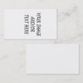 Créez votre propre verticale de carte de visite (Devant / Derrière)