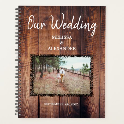 Créez votre propre Wedding planner photo en bois r (Devant)