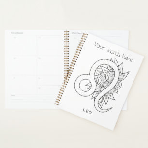 Créez votre propre Zodiac d'or et de Leo blanc élé
