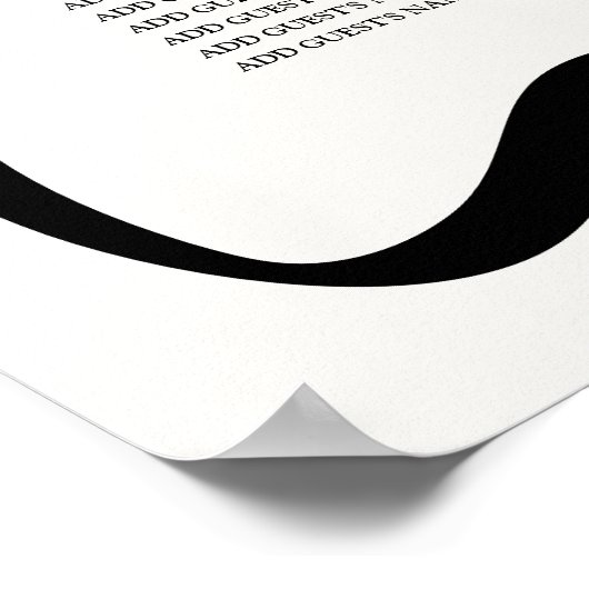 Crème à cadre vague moderne 16 Tableau de siège (Coin)