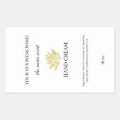 Crème à la main jaune lotus sticker pour la peau (Devant)