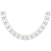 Crème baby shower/Mobile Bleu, Bannière Swallowtai (Tout)