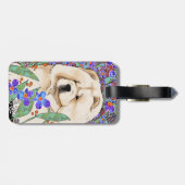 CRÈME batik bagagelabel (Achterkant horizontaal)