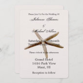 Crème Beige Blush Zeester Beaches Kaart (Voorkant / Achterkant)