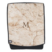 Crème Beige Marbled Rugtassen (Voorkant)